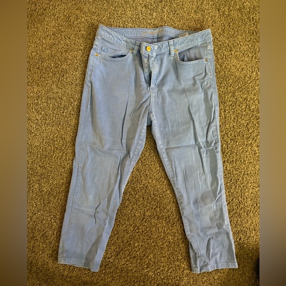 Michael Kors Light Blue Cropped Pants - Picture 3 of 6